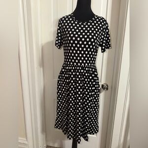 NWT Women’s DB Moon size medium dress Polka Dot Black and White Dress
